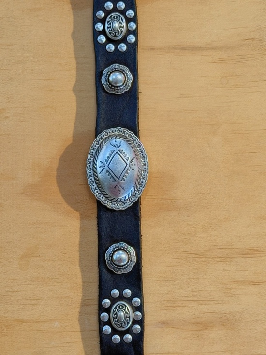 Campomaggi Leather Studded Belt in Moro main image 2